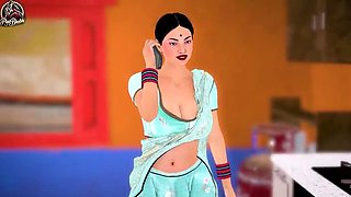 Unsatisfied Desi Bhabhi Takes Huge Black Cock from African Pizza Boy – Hot Hindi Sex Video