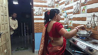 Newly Married Indian Desi Wife Fucking-hard by Her Husband in Kitchen Room
