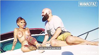 Huge Tits Snake Loves Getting Fucked On A Boat