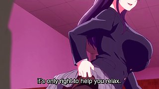 Hentai Room of Guilty Pleasure: Sexy Buxom Nerdy Student Lets Her Teacher Fuck Her In the Lecture Hall