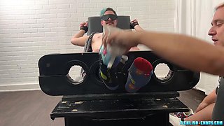 Construction Worker Mattie Tried the Tickle Chair - Mattie  Matt