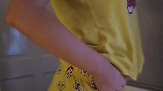 Stripping From My Spongebob Pjs