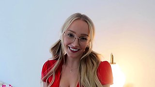 Amateur blonde girlfriend homemade blowjob and handjob