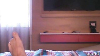 Erotic Andi Avalon and Seth Gamble's straight hair scene