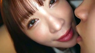 Stunning asian black lingerie strip oil and masturbation