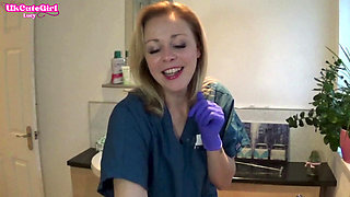 Latex Glove JOI in the Dental Chair Naughty Nurse POV