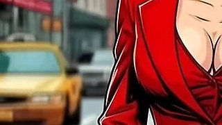 Horny Muscular MILF Dominatrix Fucks in the Car