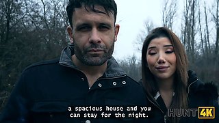 Hunt4k. hot striptease with natural figure to beat a foolish bf back