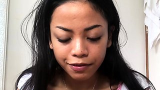 Amateur euro teen enjoys anal play with her toy
