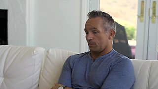 Blonde and brunette lesbo licking and fingering