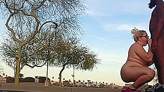 Wife Gave a Sensational Blowjob While Nude in Public!