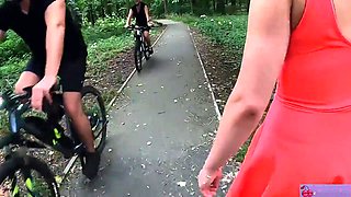 Amateur Teen Gets Her Ass Destroyed With No Mercy In Public Park