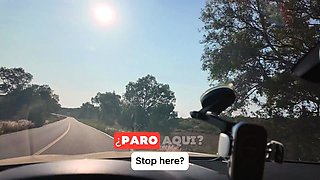 Emma Bloom's surprise car blow job!