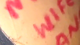 Writing Dirty Things at My Wife's Big Butt