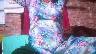 Desi attractive wife is moving her fingers very hard.