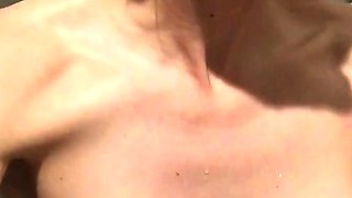 Cute amateur brunette naughty in solo jerking show on camera