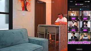 Luna Roulette fucks cuffed stepbrother with passion