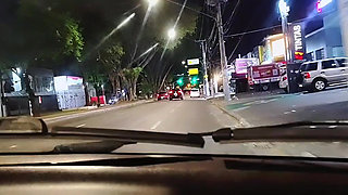 89-Year-Old Grandma Having Sex in the Car with Her Naughty Grandson