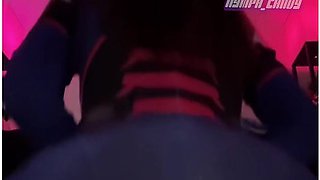 D.va Riding Big Dildo With Butt Plug Pov Nymph Candy
