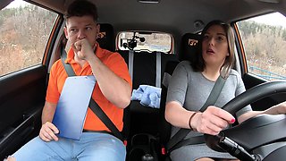 Fake Driving School big natural boobs bouncing