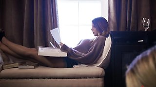 Roomies Caught in Steamy Webcam Lesbian Affair