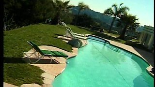 Adorable MILF Facialized by the Pool