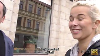 Hunt4k. boy pounds hottie to train cuckold take care of her needs