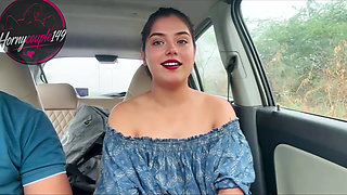 Indian Beautiful Stepsister Taken Outdoors and Fucked Hard When She Was Alone in the Car