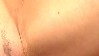 Sexy blonde moans while horny lesbo fucks her with a pink toy