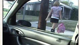 Lexi Belle being naughty sucking cock in a car before a fuck