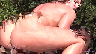 Sexy Brunette Touches Her Pussy by the Pool and Gets Anal Fucked by a BBC