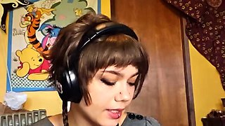 Amateur striptease and Solo masturbation