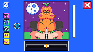 Human man with big dick fucks a pumpkin girl with big boobs and get married