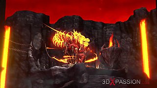 Inferno. hot porno in hell. satan fucks hard a young stunning woman