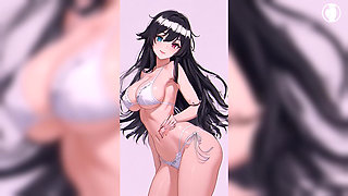 Naughty Girlfriend Shaking Her Ass with Her Panties Tucked in Her Pussy