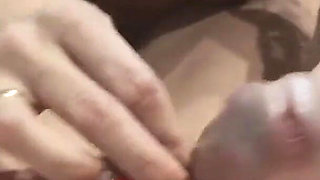 A MILF Stretches Her Stepson's Urethra so He Can Cum Easier