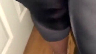 Walking Around Desperate for Pee Pissing on My Pants