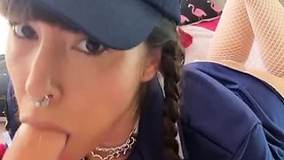 Blonde emo amateur solo masturbation
