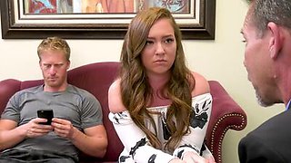 Maddy O'reilly gets treated to dick at marriage counseling by a fake therapist