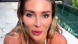 Cara Caru Gets Fucked In The Poolside
