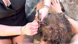 Meesteres Tirza - Female Domination Hair Cutting And