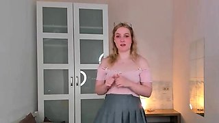 Solo Amateur Blonde Teen Homemade Pussy Masturbation