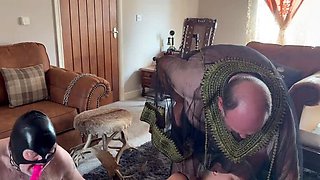 Part 4: Master Bear Ties His Slave Girls to Play Together