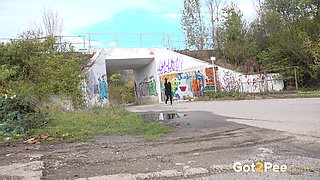 Katy is Caught by Got2Pee where girls come to piss