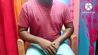 Lady doctor giving treatment for a impotent guy in her style and gave a nice handjob with oil massage with full tamil audio