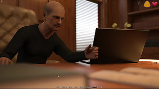 The Older Office Boss Fun with Interview Girl