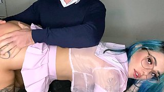 Femdom fetish strap porno