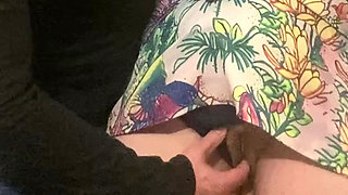 Omg!!! Strange Perv Man Fingering Hot Babe Pussy in Public