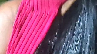 Nicoly Mattos Flashing Hairy Pussy and Big Tits in Square