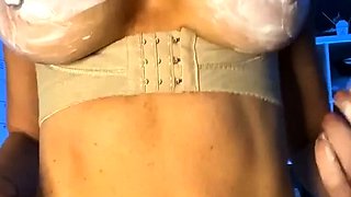 Big Boobed Blonde Masturbates With A Dildo In The Bathroom